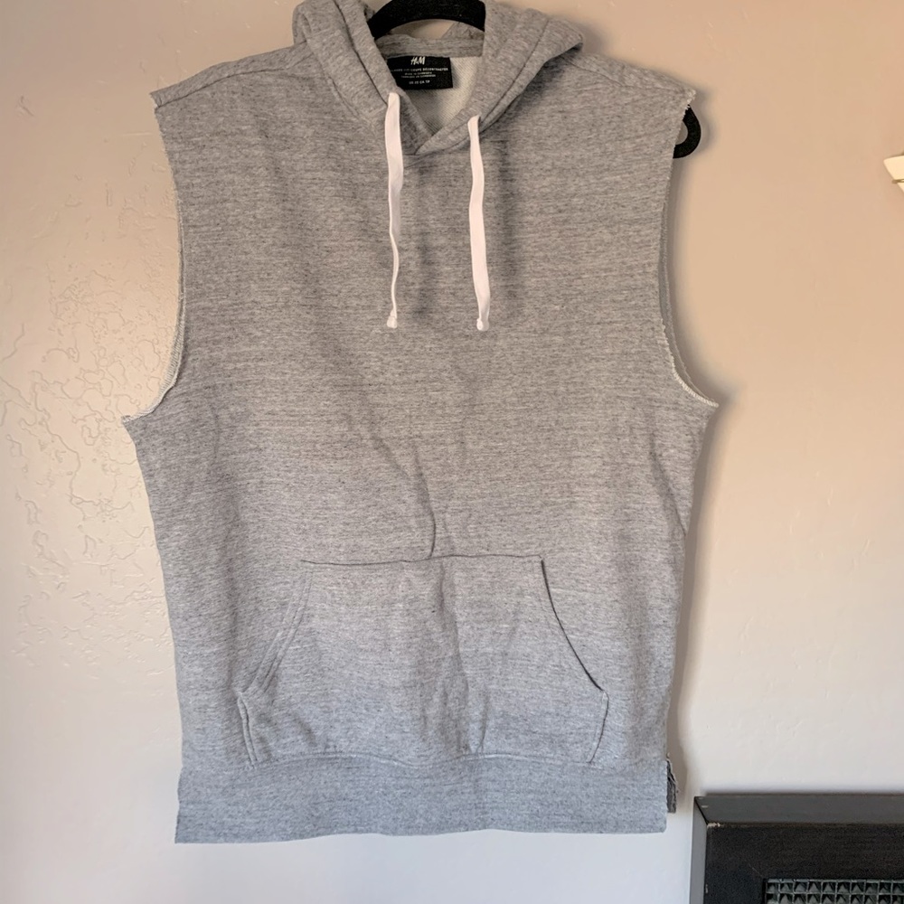 COPY - H&M men’s cut off hoodie tank